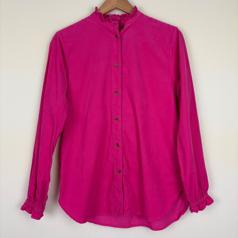 J.Crew Women's Button Up Top SZ 2/XS Pink